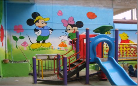 浦北幼儿园室外彩绘